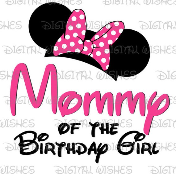 mommy of the birthday girl minnie mouse