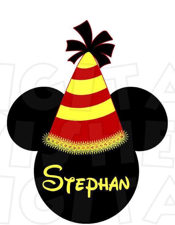mickey mouse birthday hat with ears