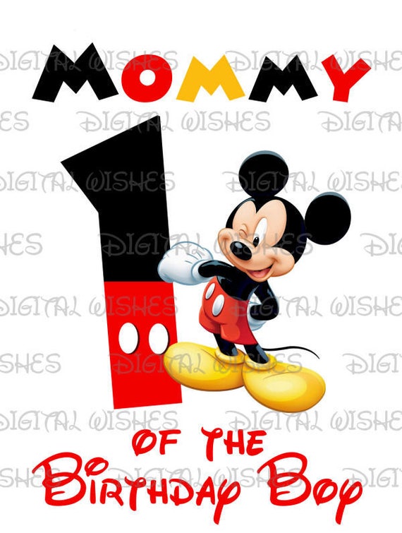 Download Hot Dog Mickey Mouse 1st First Mommy Of The Birthday Boy Etsy