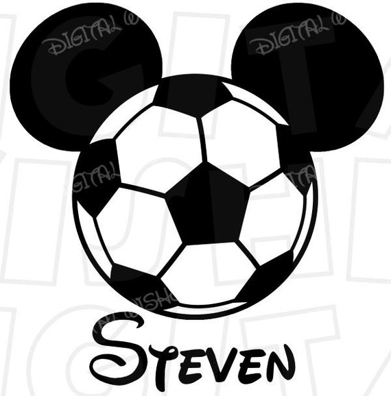 Soccer Ball Mickey Mouse Head Ears Digital Iron On Transfer Etsy Soccer Ball Mickey Mouse Head Ears Digital Iron On Transfer Etsy