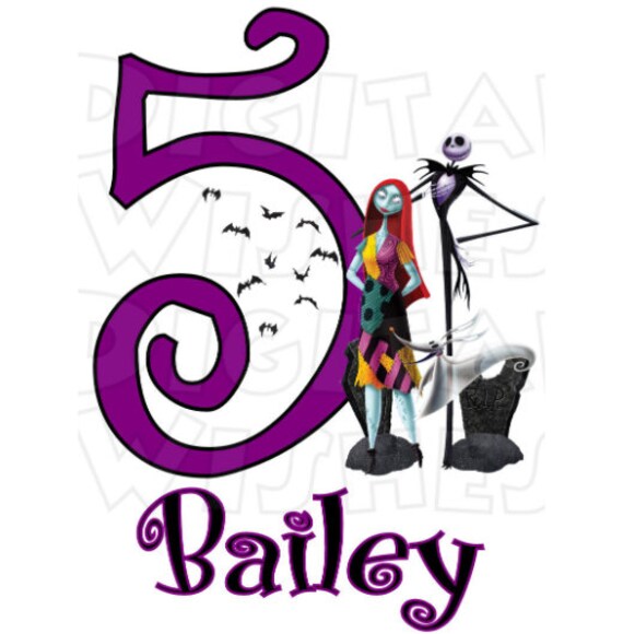 jack skellington birthday shirt