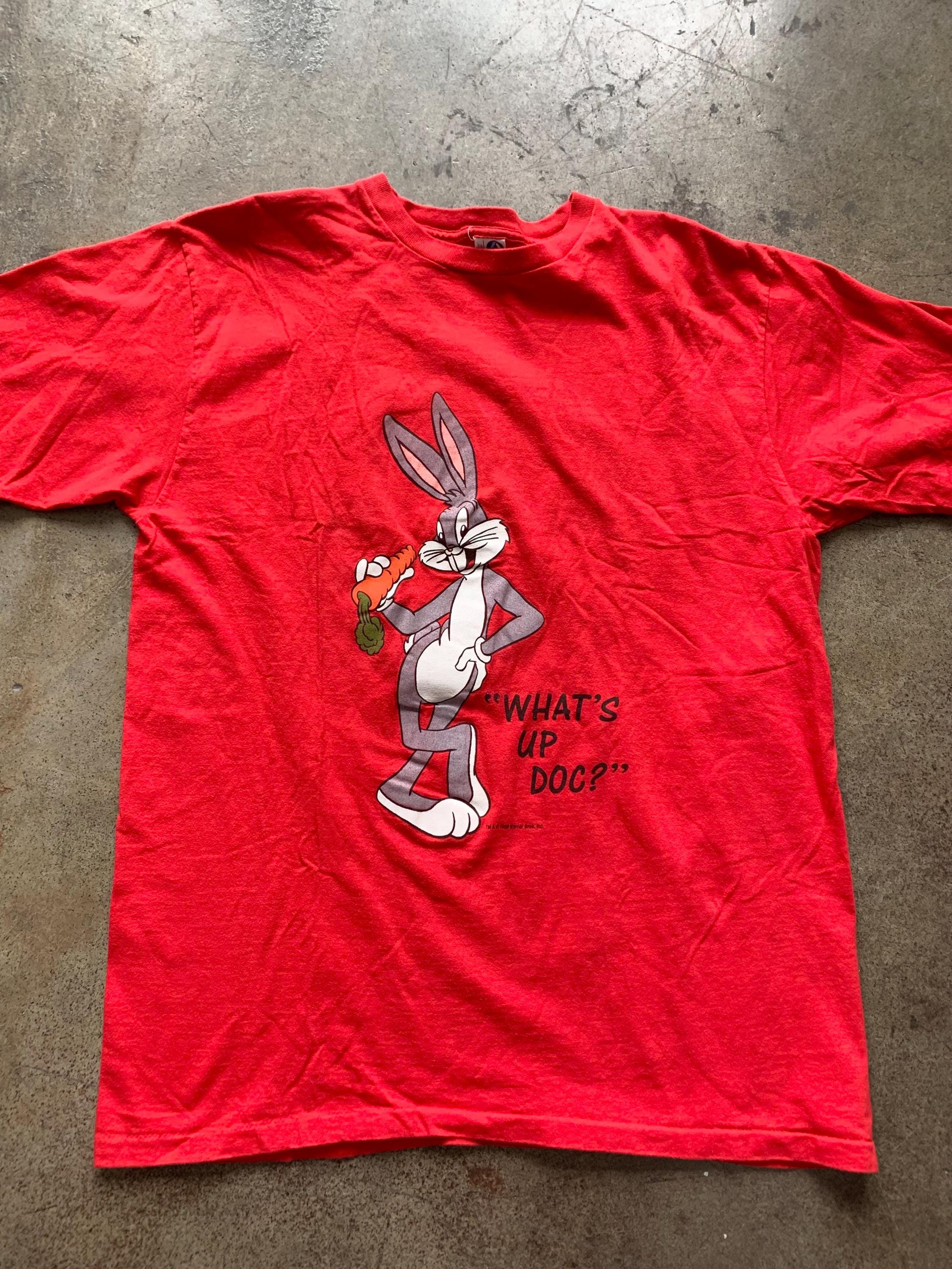 Vintage 90's Looney Tunes Bugs Bunny “what's up Doc” Graphic T