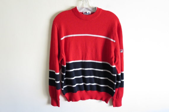 fila striped sweater