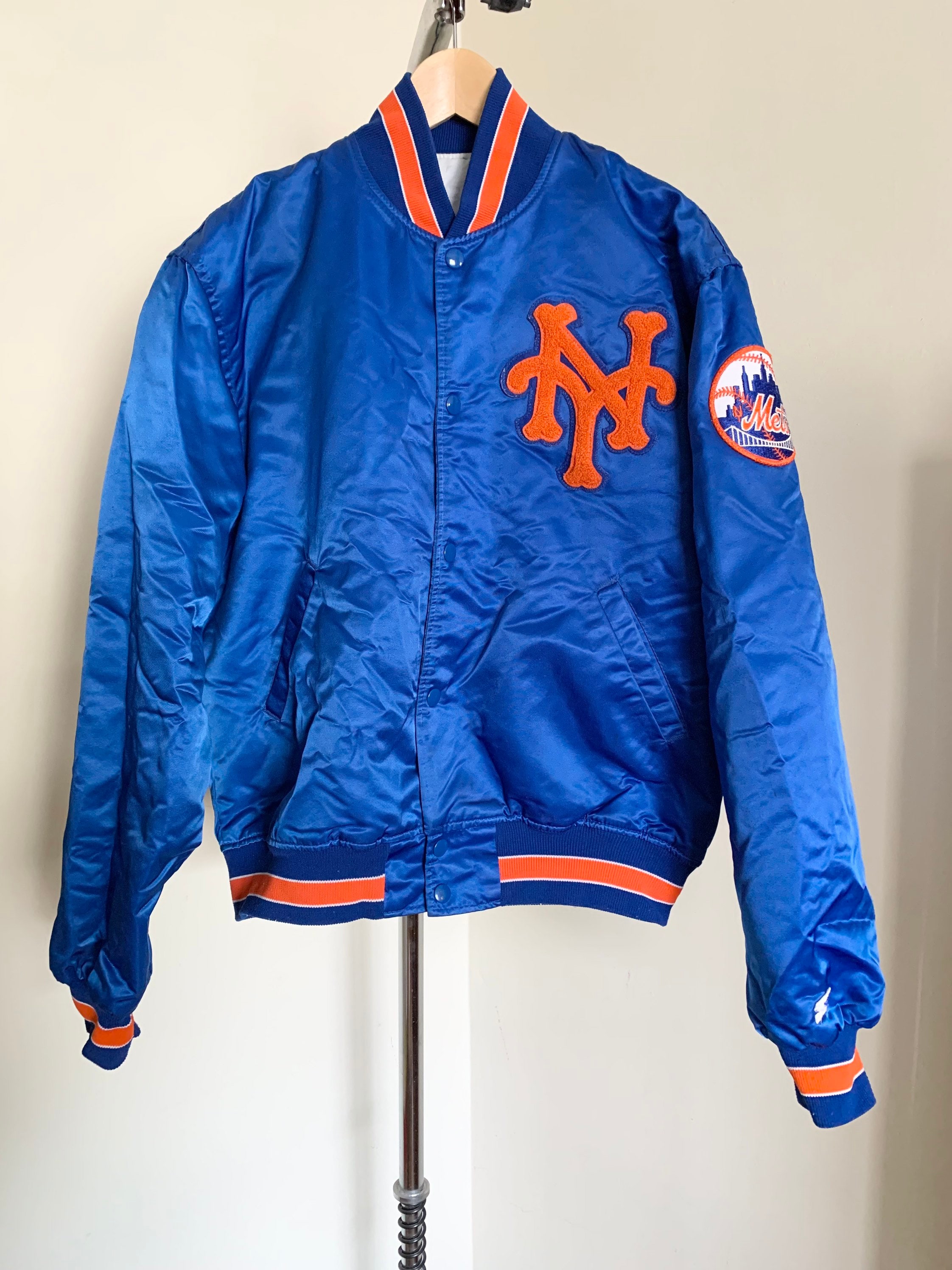 Vintage 80's 90's New York Mets Satin Starter Jacket 