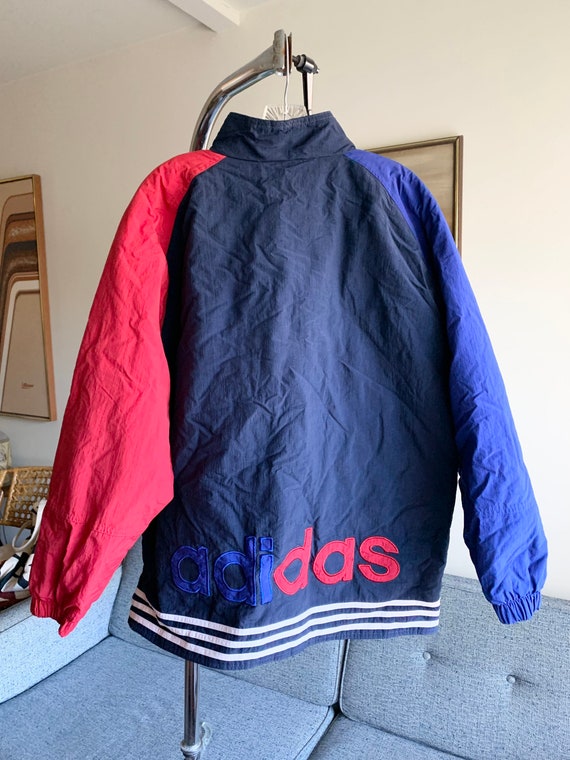 Vintage 80's 90’s Adidas colorblock warm up jacke… - image 1