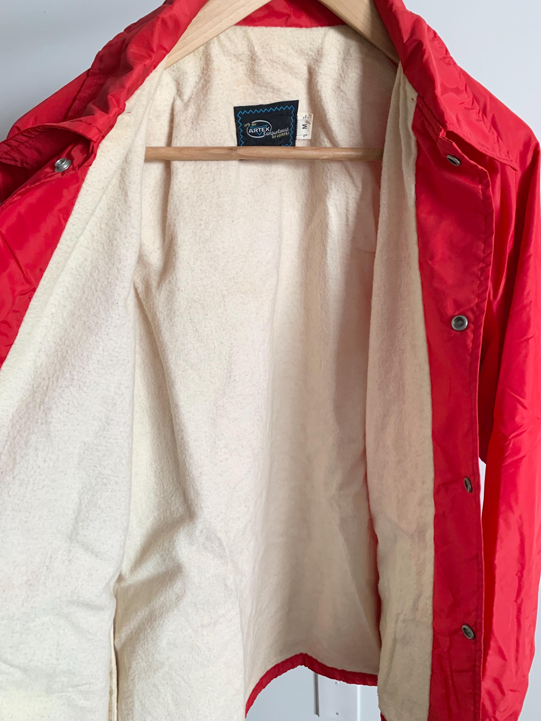 Vintage Marine Corp Jacket Medium 70s Artex USMC Red