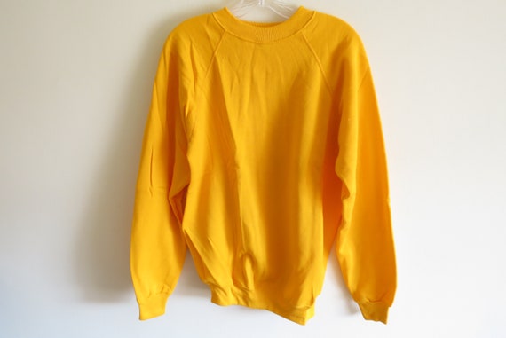 hanes yellow sweatshirt