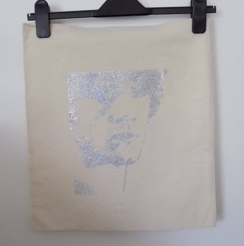 Jared Padalecki portrait Handmade tote bag supernatural Sam Winchester