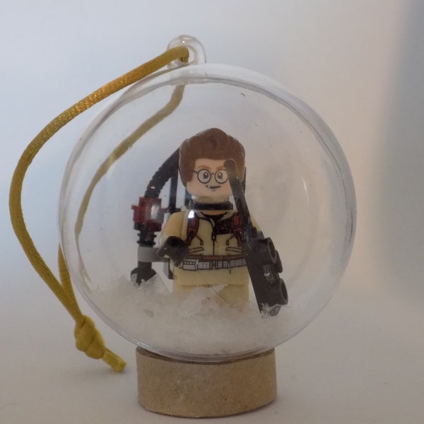 Egon Spengler block figure christmas bauble 6cm - handmade #176