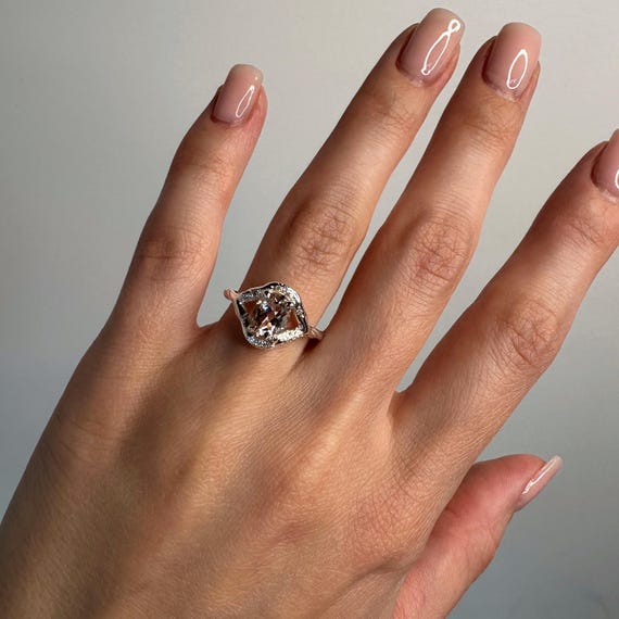 Sterling silver ring with Australian Crystal Opal SZ 6