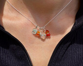 フリーフォームのメキシカンファイヤーオパールを使用したスターリング