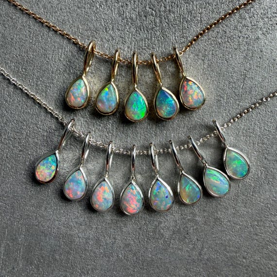 Australian Crystal Opal pendants