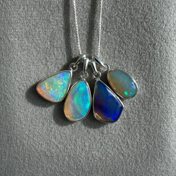 Australian Crystal Opal pendants