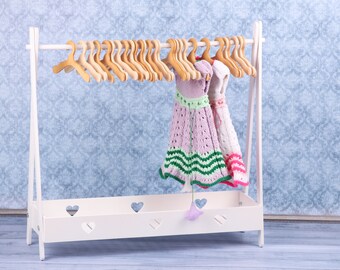 American Girl Dolls Meadow 15 18 Inch Doll Clothes Rack Wooden Clothing Rack For Gotz Dollhouse Furniture Dollhouse Miniatures Miniatures Truongsinhhoc Com Vn
