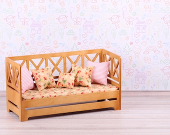 doll roomboxes dollhouses Miniature toy box 18 inch doll furniture toy box toys for dolls 14 scale 15-18 inch doll wagon