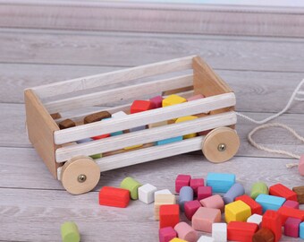 doll roomboxes dollhouses Miniature toy box 18 inch doll furniture toy box toys for dolls 14 scale 15-18 inch doll wagon