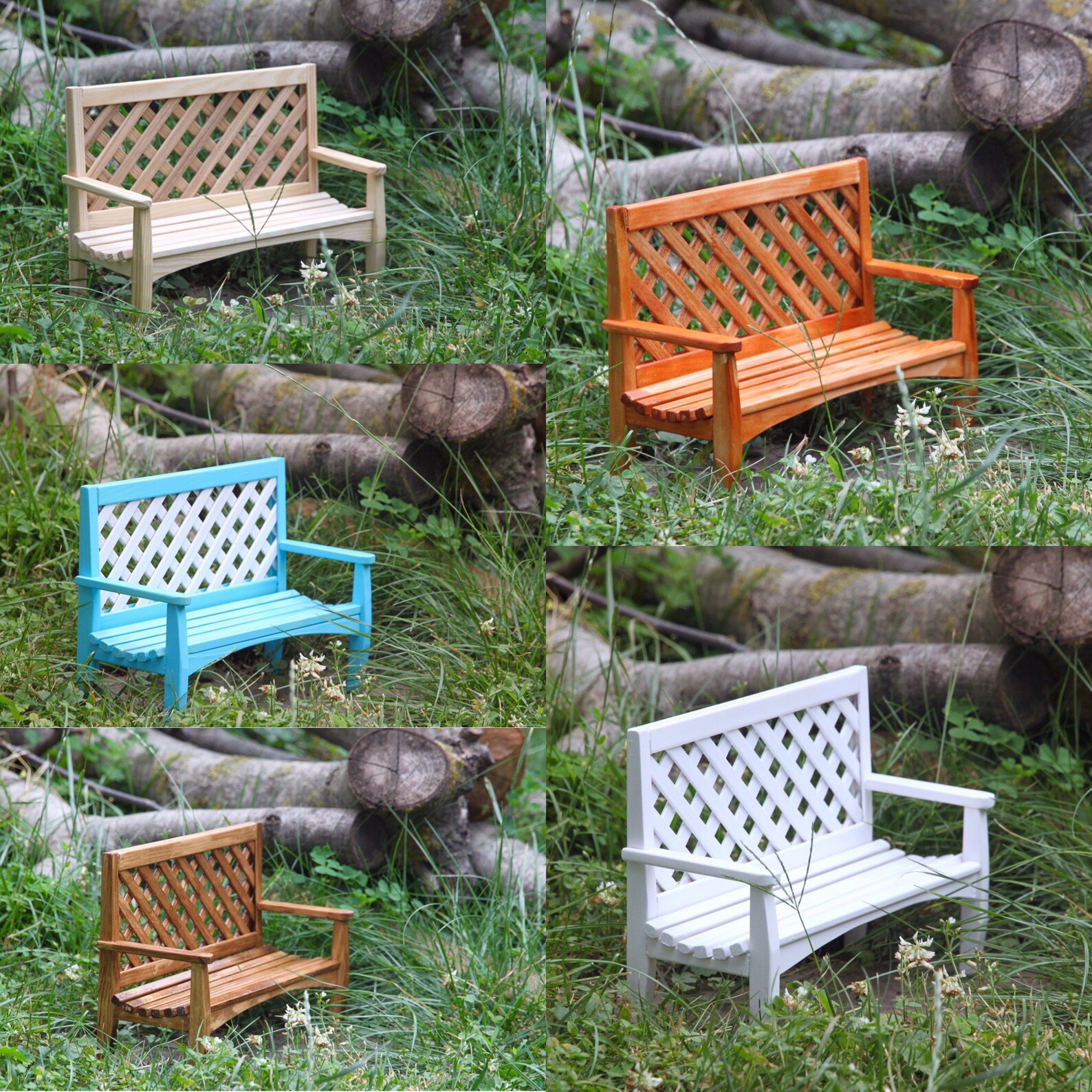 1115 inch doll bench. Wooden doll bench. Doll bench. Doll Etsy