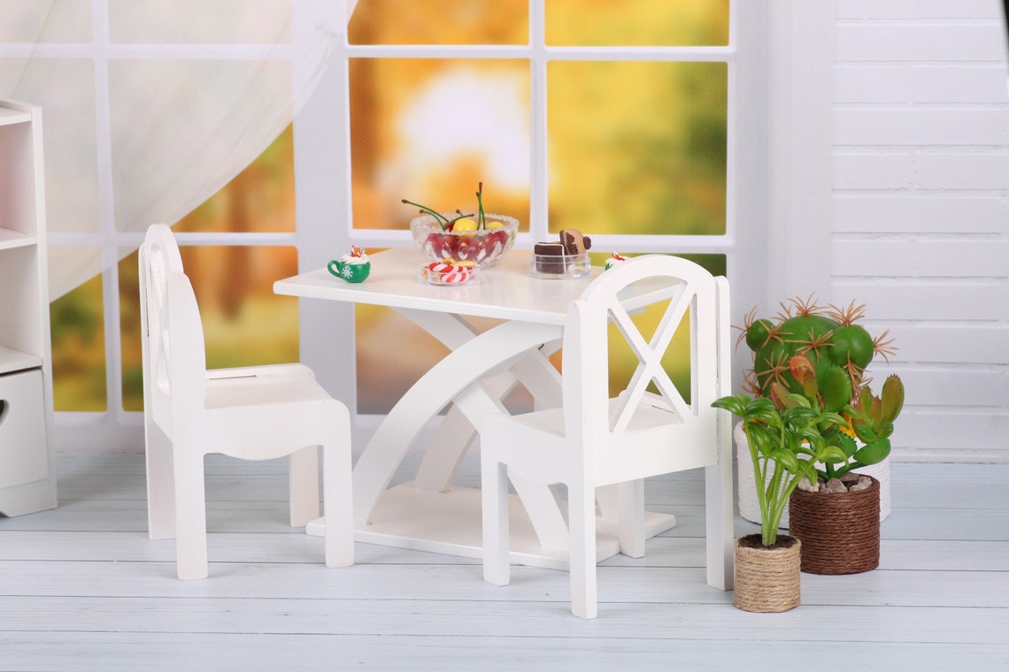 1/6 scale doll furniture miniature furniture set dining Etsy