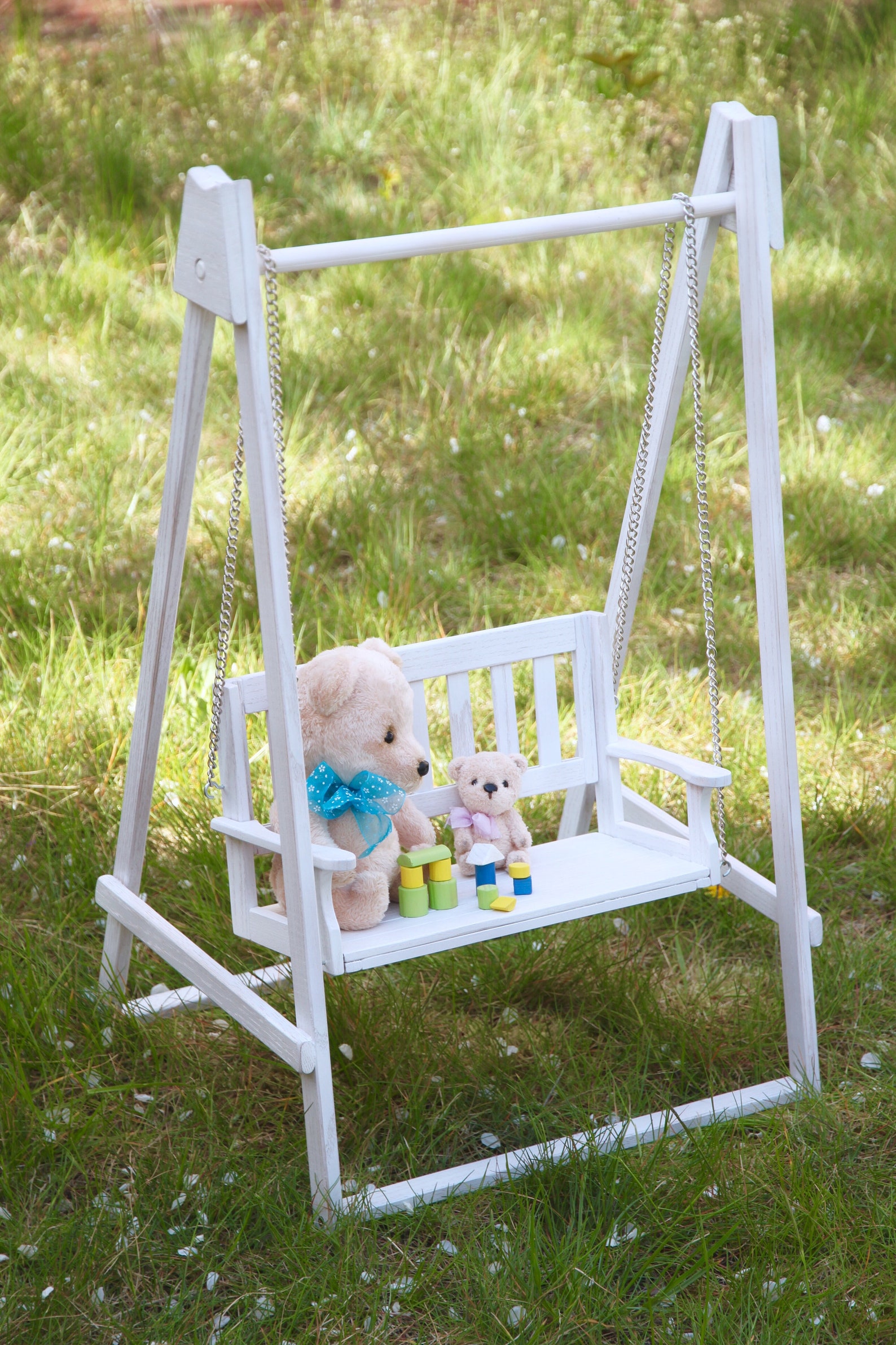 1518 inch doll swing. Wooden doll swing. Dollhouses. Doll Etsy