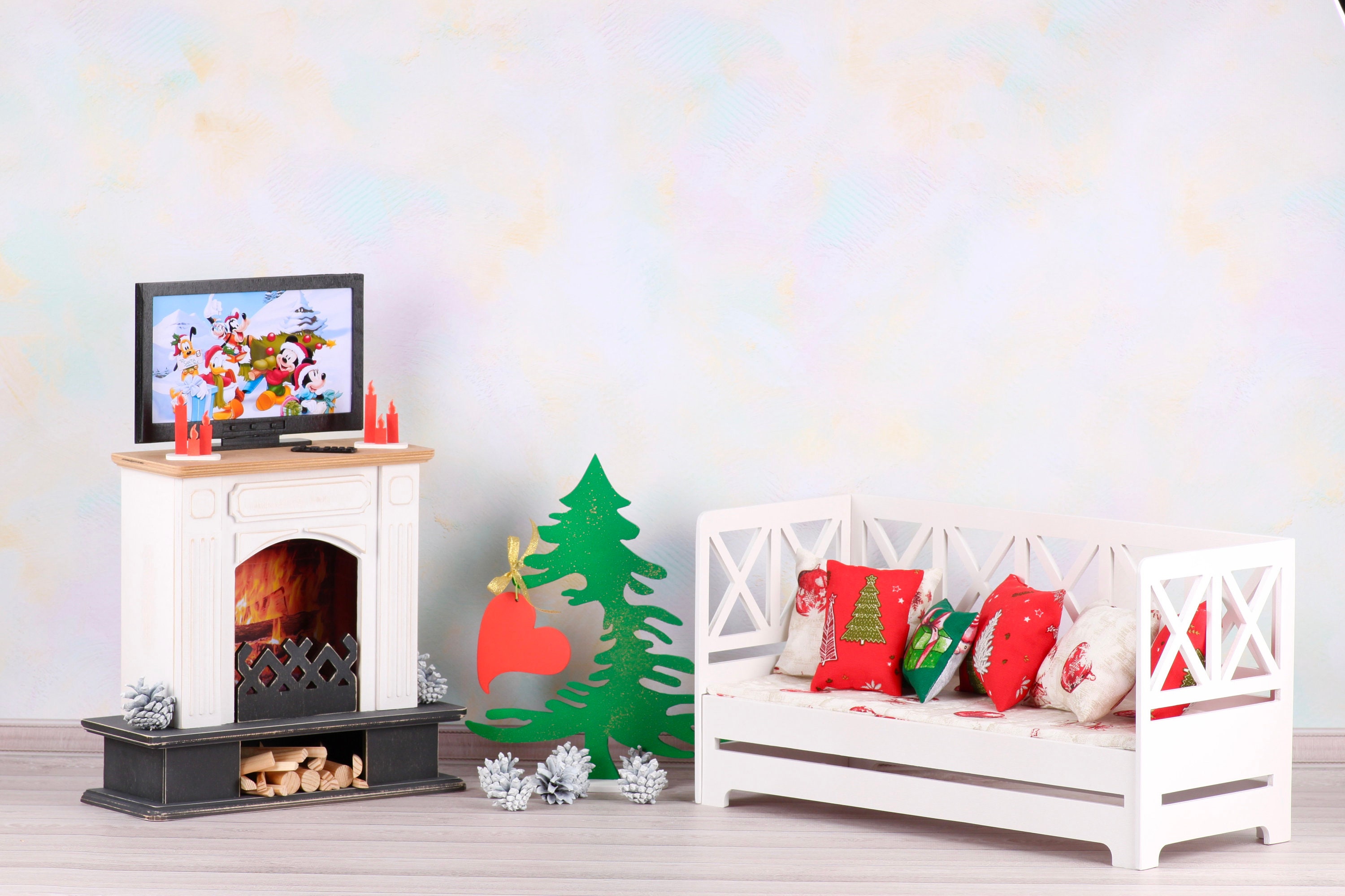 18 inch doll fireplace sales