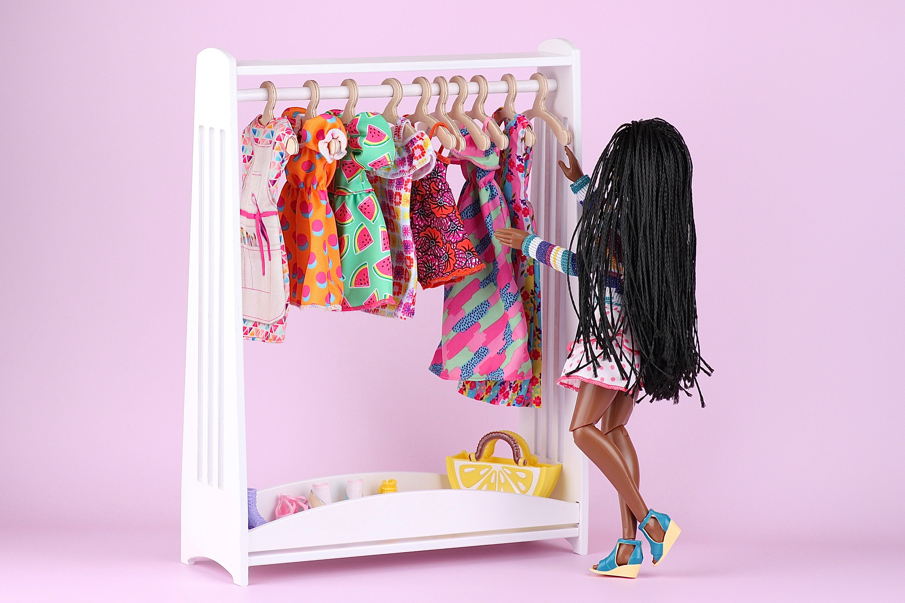 Barbie Fashionista Armario Para Ropa Barbie Muñeca Barbie Con 11