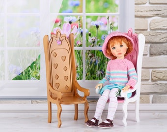 Miniature chairs for 12-14 inch dolls, meadow doll chair
