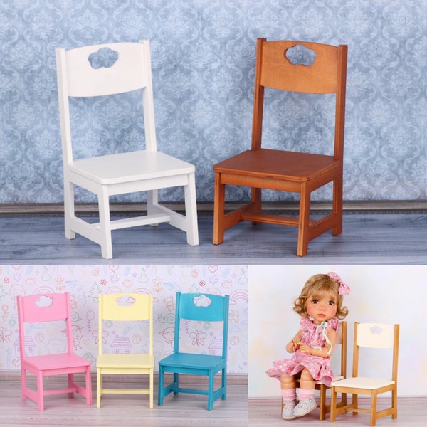 Chaises de poupée de 15 pouces, meubles de poupée