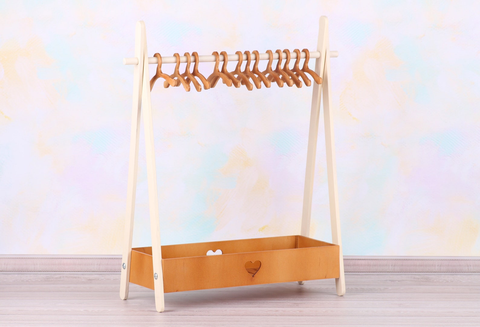 1518 inch Doll Clothes Rack. Wooden Clothing Rack for Gotz Etsy