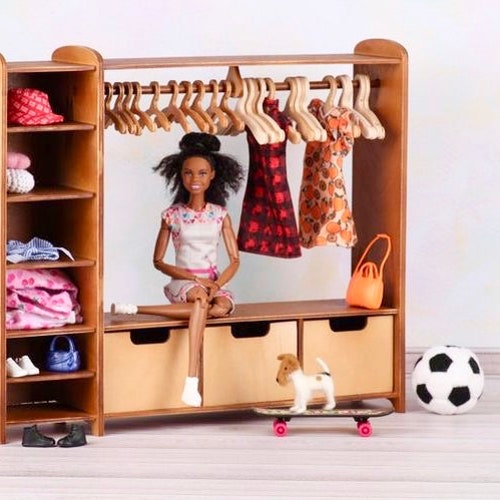 16 Scale Doll Clothes Rack for 12 Inch Doll / Handmade Etsy