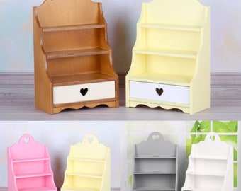 1/6 scale doll bookshelf, bookcase, wardrobe shelves, dollhouse, doll furniture, bjd Meadow dolls, roomboxes, diorama