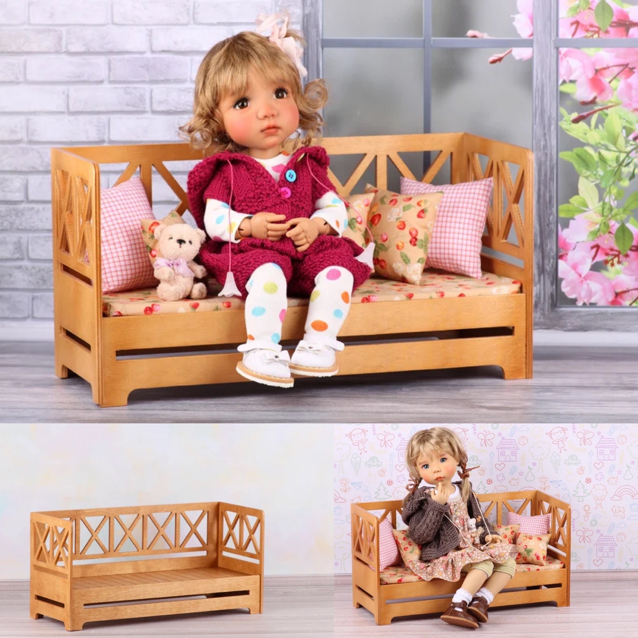 Sweet Bathroom, 18-inch Doll Furniture