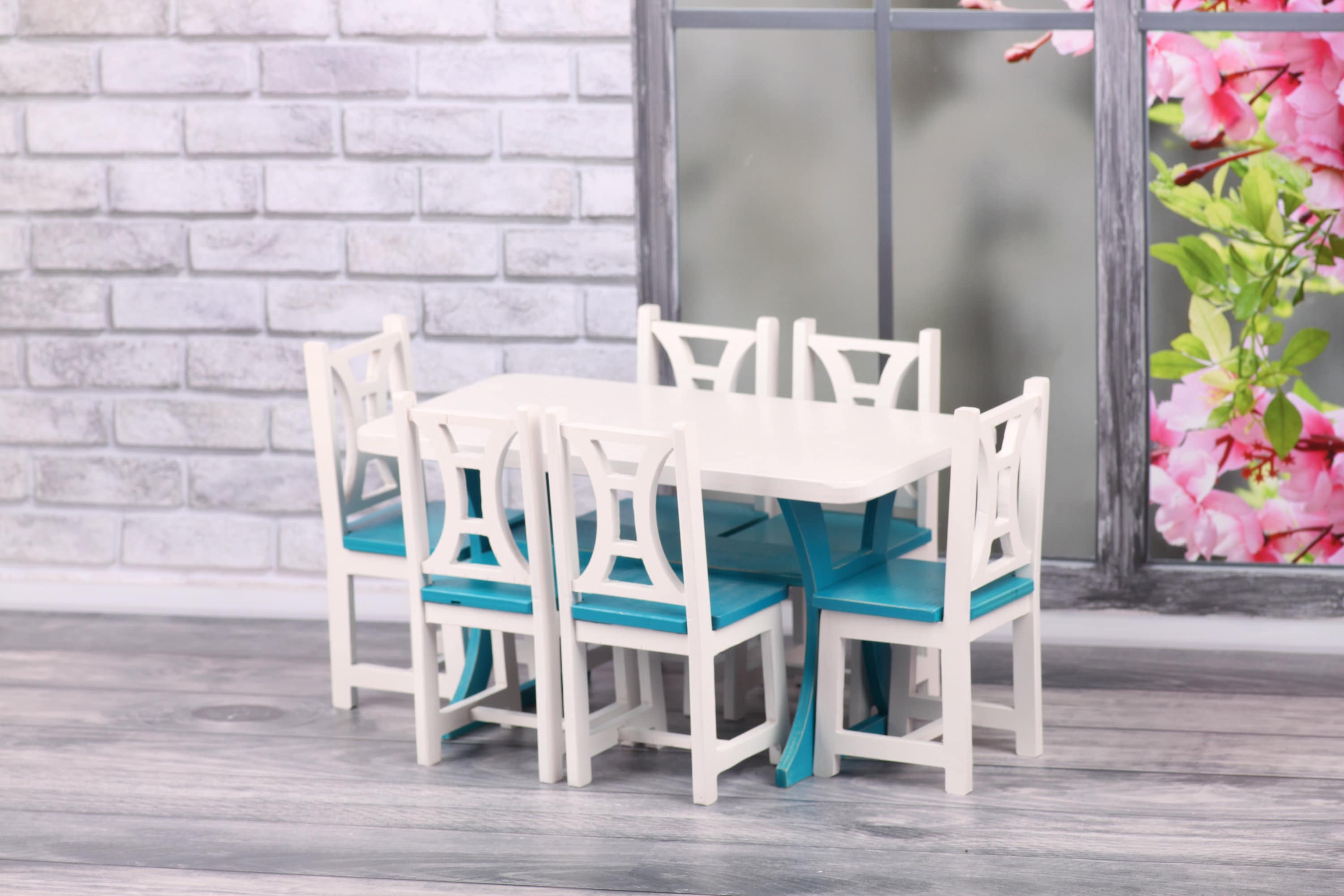 1/6 scale doll furniture miniature furniture set: dining | Etsy