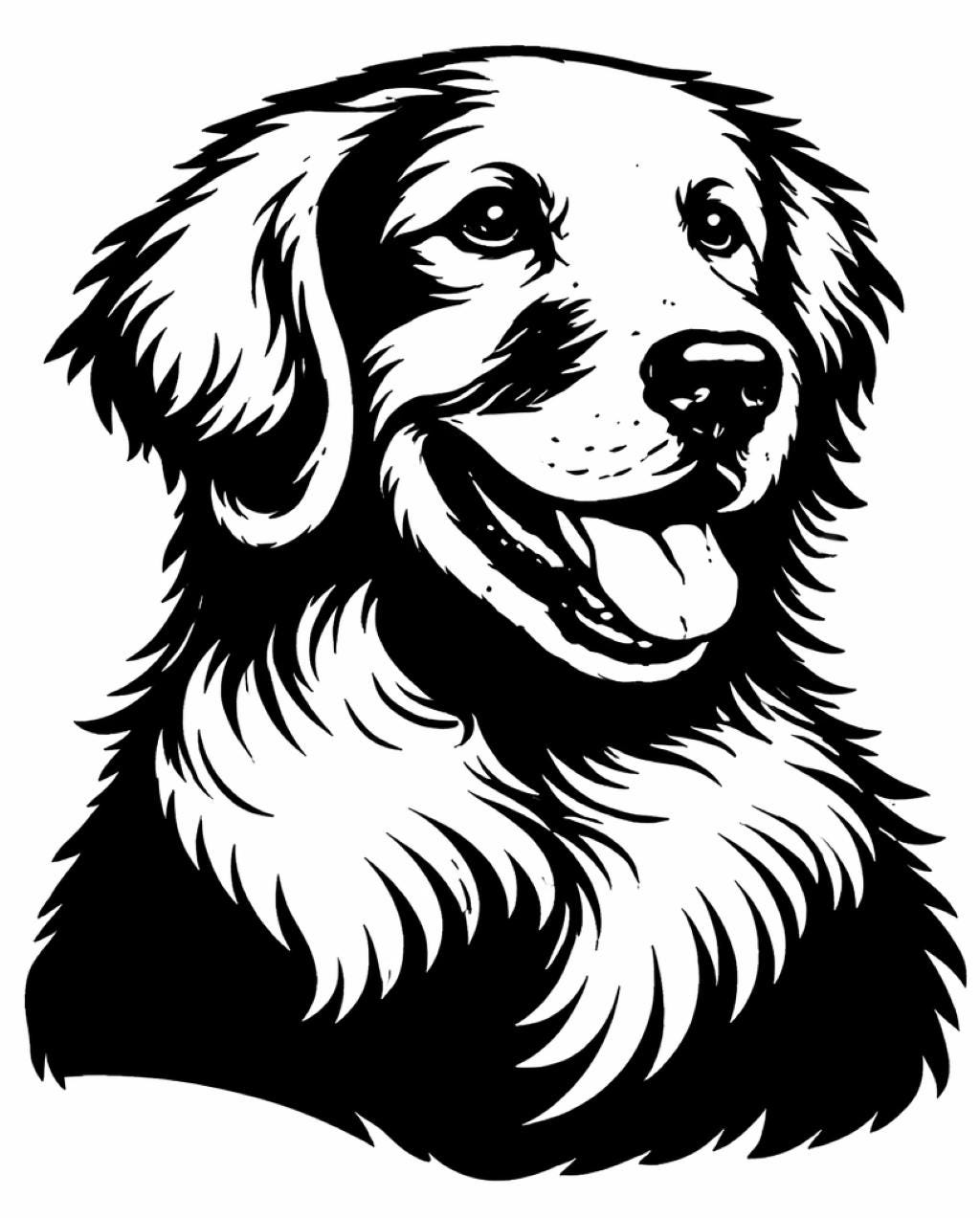 30 Golden Retriever Crochet Patterns to Make a Loyal Handmade Pup 19 Golden Retriever Silhouette Graphghan Pattern