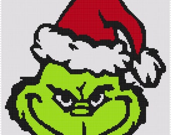 Grafische kerstgrinch (gras)