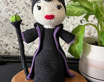 Maleficent Crocheted Figurine