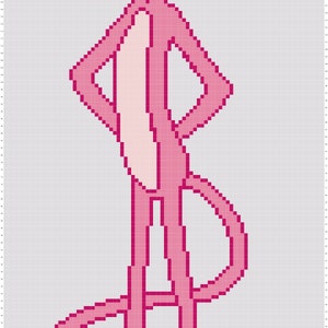 Pink Panther Crochet Graphghan Pattern