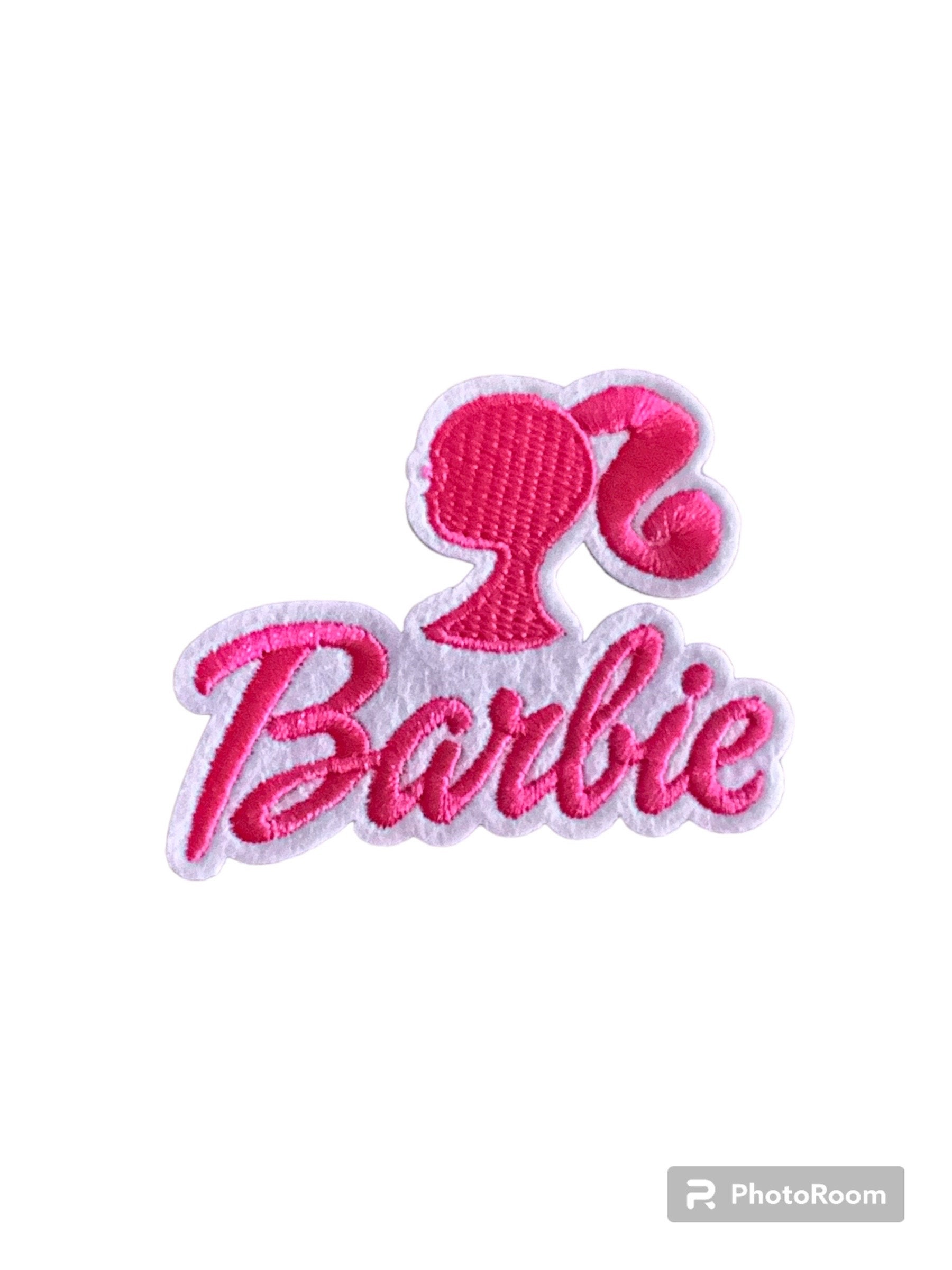 Fabric Iron on Barbie Style Silhouette Applique 