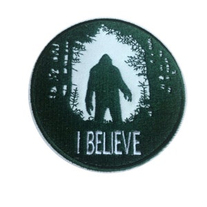 I Believe Bigfoot Iron On Patch