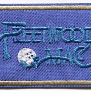 Fleetwood Mac Embroidered Iron On Patch