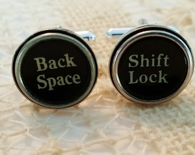 Silver Typewriter Key Cufflinks Mens Suit Accessories Etsy