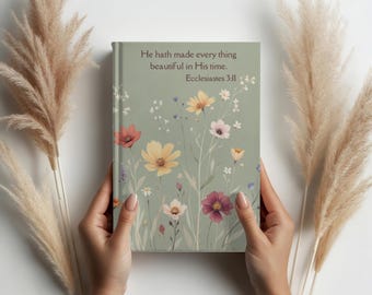 Wildflower Bible Study Journal: KJV Verse Hardcover