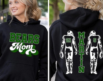 Football Hoodie, Custom Football Sweatshirt, Custom Football Hoodie, Football Mama, Football Mom, Football Gift, Football Pullover