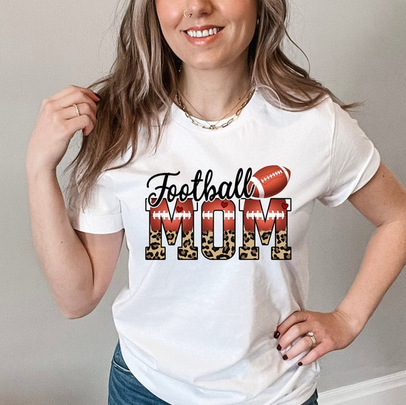Football Mama Shirt Cheetah Print Football Shirt Girly Football Shirt For Mom Team Bears Football Shirt Mom Of A Football Player Shirt