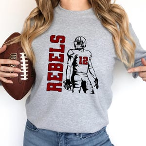 Custom Football Mama Sweatshirt: Personalized Mascot Team Spirit