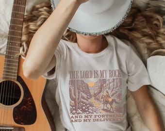 Western Christian T-shirt: Comfort Colors Bible Verse Tee