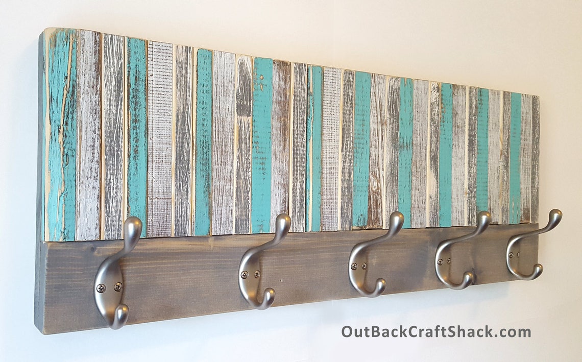 Wood Wall Art Coat Rack Wall Decor Towel Rack Rustic Decor Etsy