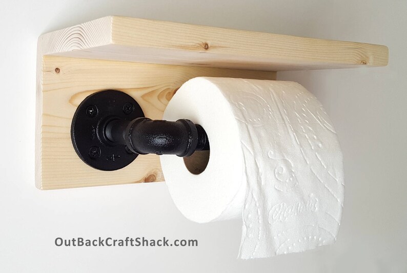 toiletpapier houder plank onvoltooide decor wc-rol houder | etsy