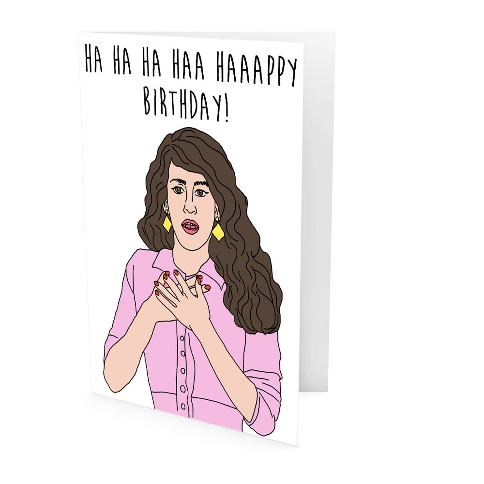 Janice Birthday Card Ha Ha Ha Happy Birthday Card Janice - Etsy