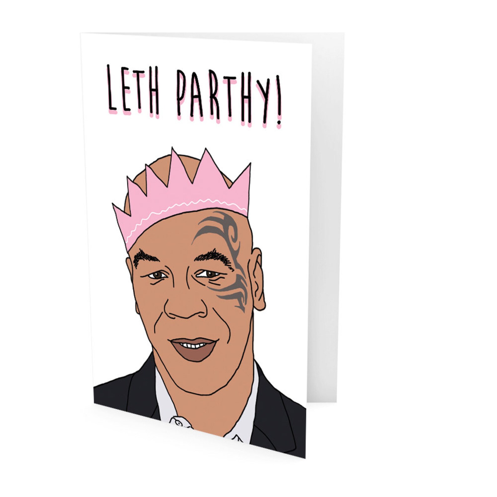 Happy Birthday Greeting Card Mike Tyson Birthday Card - Etsy