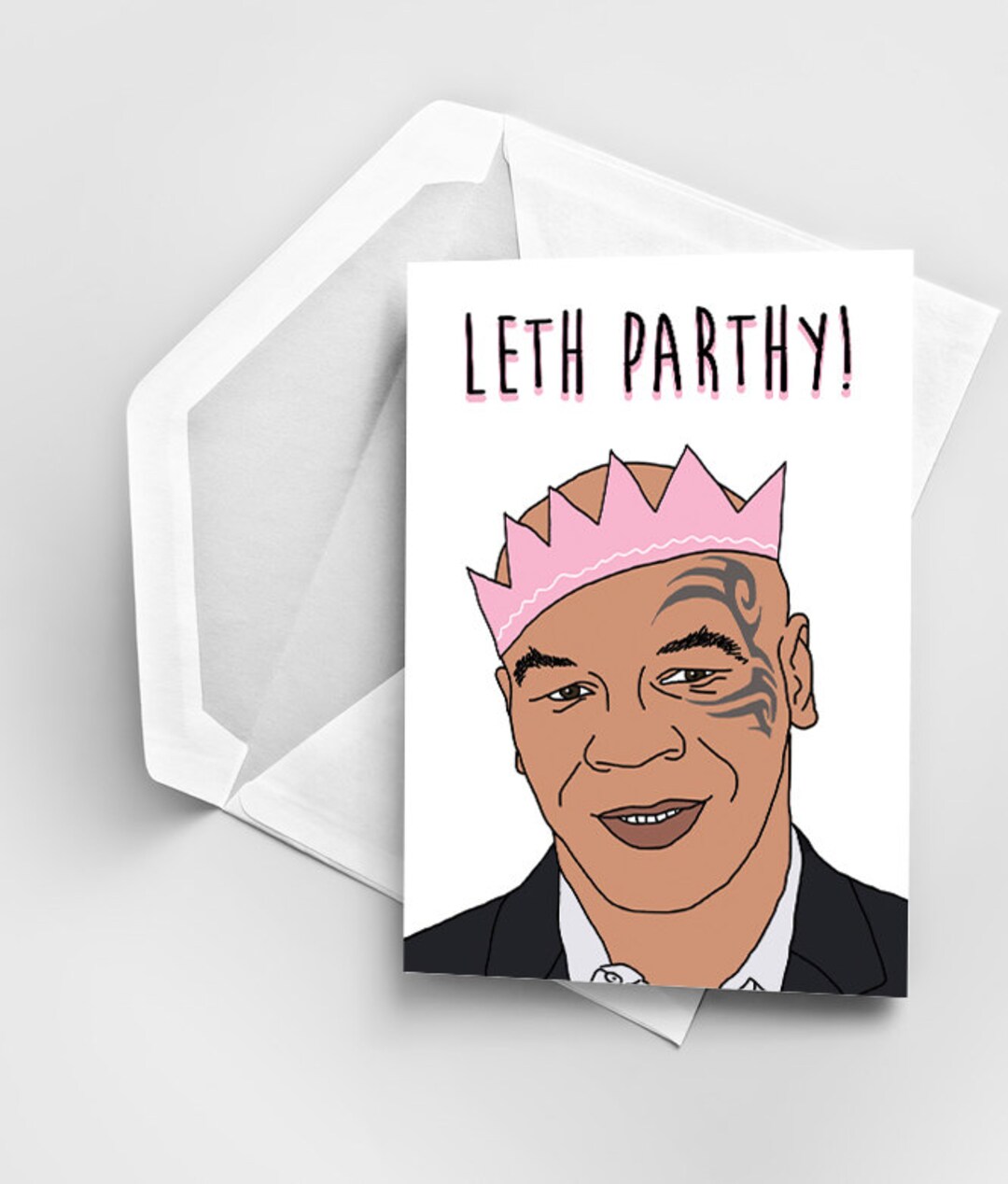 Happy Birthday Greeting Card Mike Tyson Birthday Card - Etsy